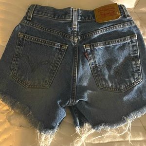 Classic Levi's Cutoffs. Size 23. High waisted and perfect condition!